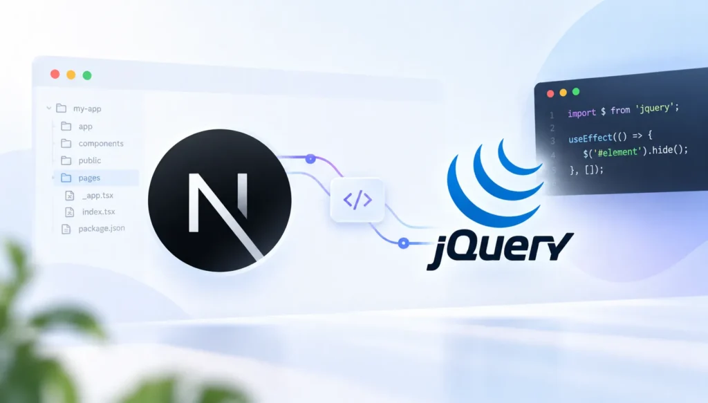 Add jQuery to your NextJS App