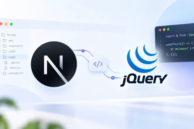 Add jQuery to your NextJS App
