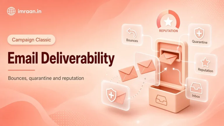 Adobe Campaign Classic deliverability illustration: bounces, quarantine and sender reputation meter