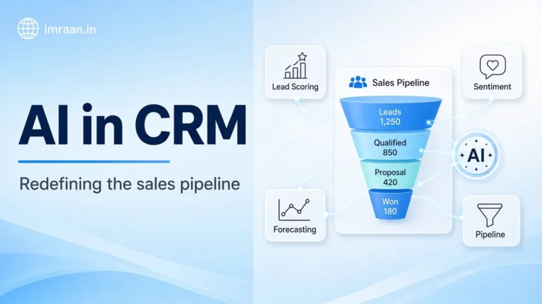 AI in CRM illustration: Redefining the sales pipeline