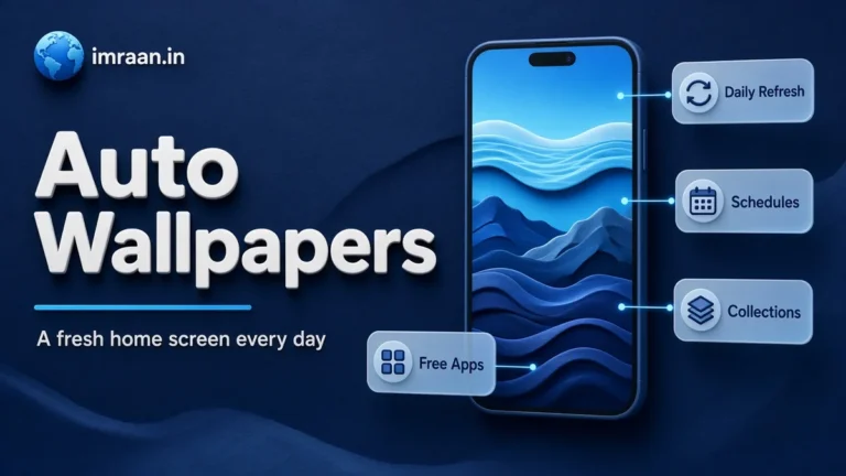 Auto Wallpapers illustration: A fresh home screen every day