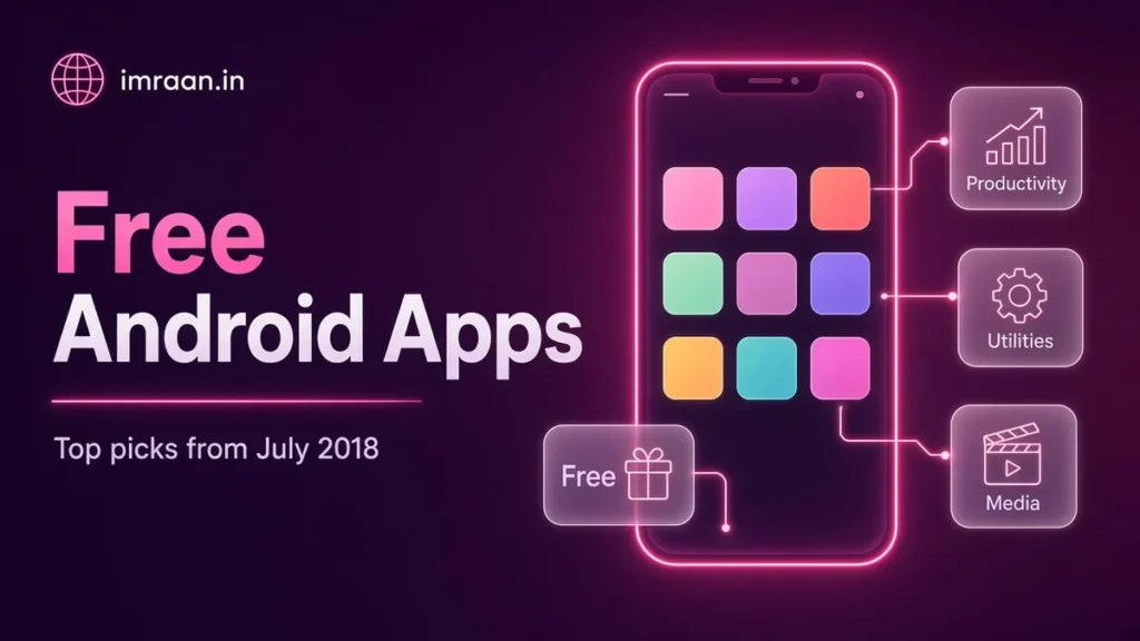 Free Android Apps illustration: Top picks from July 2018