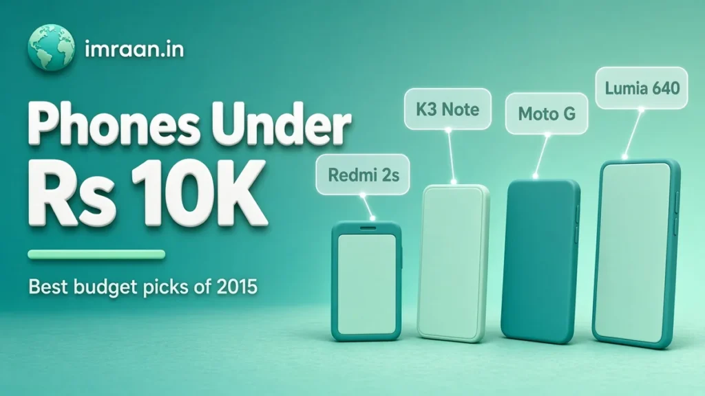 Phones Under Rs 10K illustration: Best budget picks of 2015