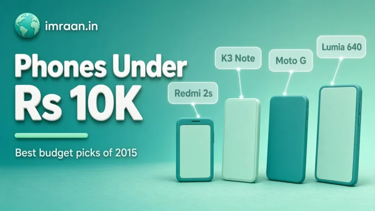 Phones Under Rs 10K illustration: Best budget picks of 2015