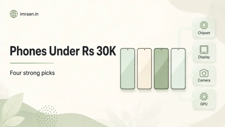 Phones Under Rs 30K illustration: Four strong picks