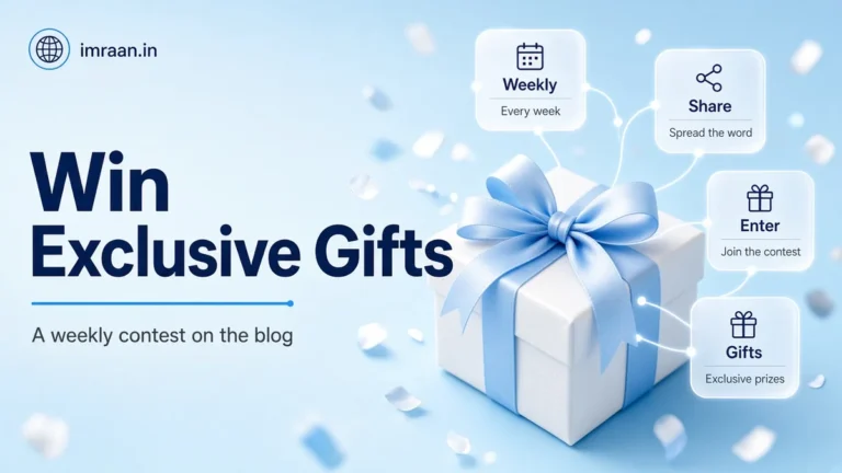 Win Exclusive Gifts illustration: A weekly contest on the blog