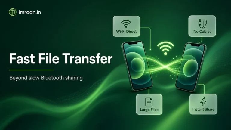 Fast File Transfer illustration: Beyond slow Bluetooth sharing