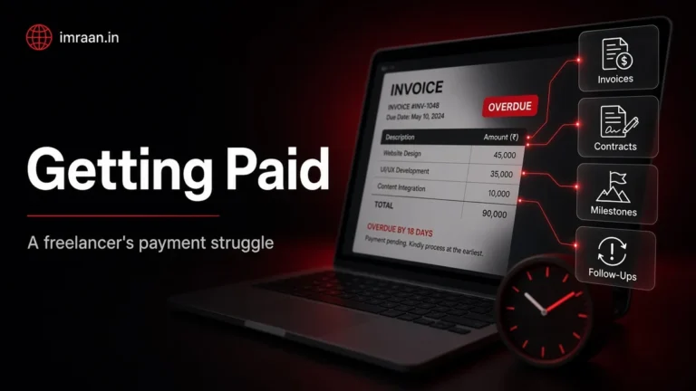 Getting Paid illustration: A freelancer's payment struggle