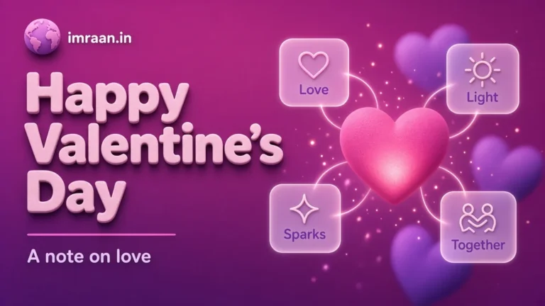 Happy Valentine's Day illustration: A note on love