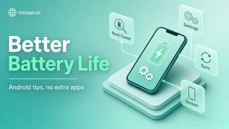 Better Battery Life illustration: Android tips, no extra apps