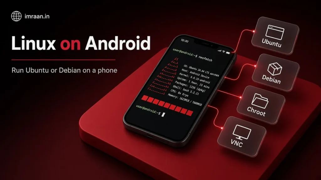Linux on Android illustration: Run Ubuntu or Debian on a phone