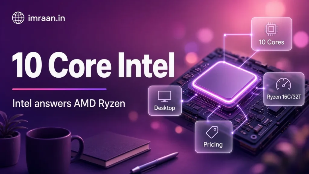 10 Core Intel illustration: Intel answers AMD Ryzen