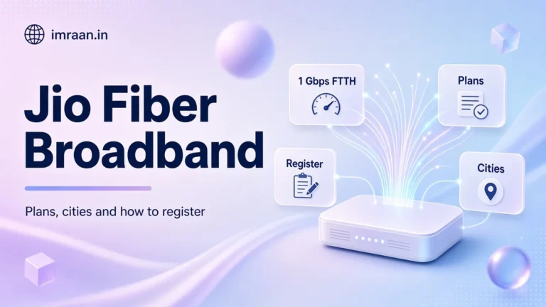 Jio Fiber Broadband illustration: Plans, cities and how to register