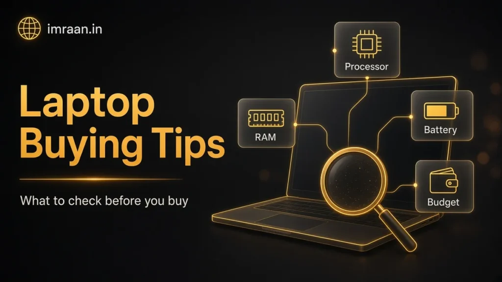 Laptop Buying Tips illustration: What to check before you buy