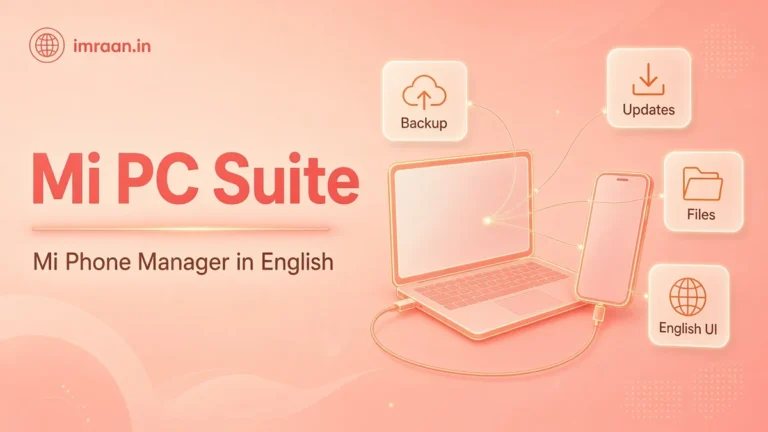 Mi PC Suite illustration: Mi Phone Manager in English