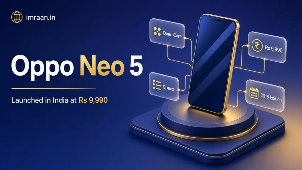 Oppo Neo 5 illustration: Launched in India at Rs 9,990