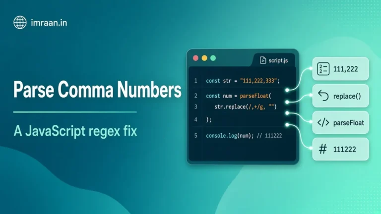 Parse Comma Numbers illustration: A JavaScript regex fix