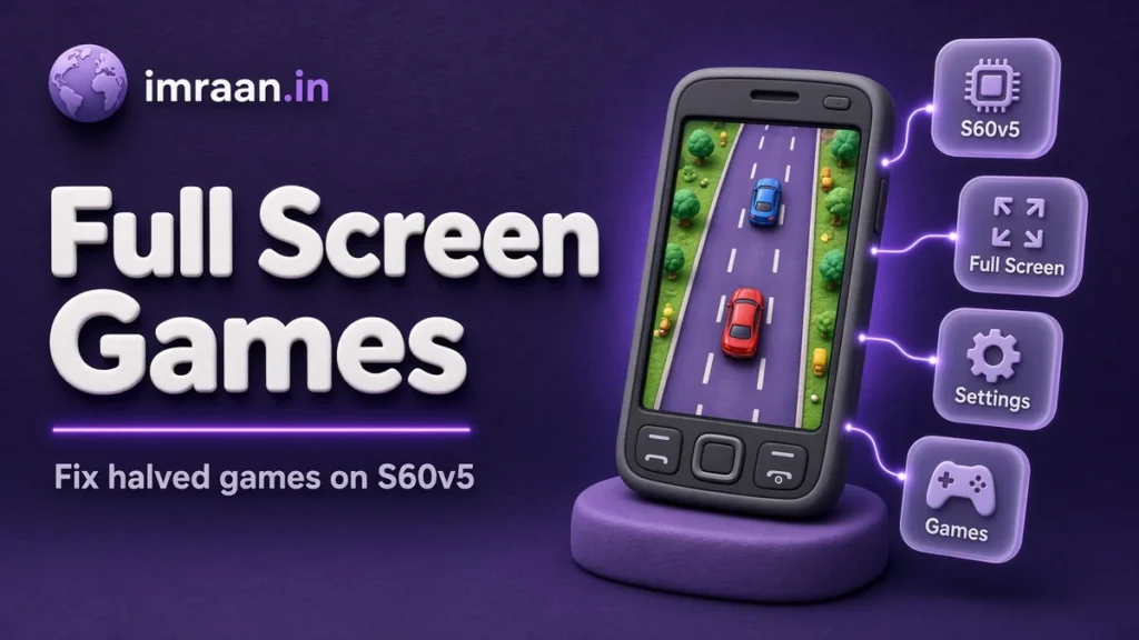 Full Screen Games illustration: Fix halved games on S60v5