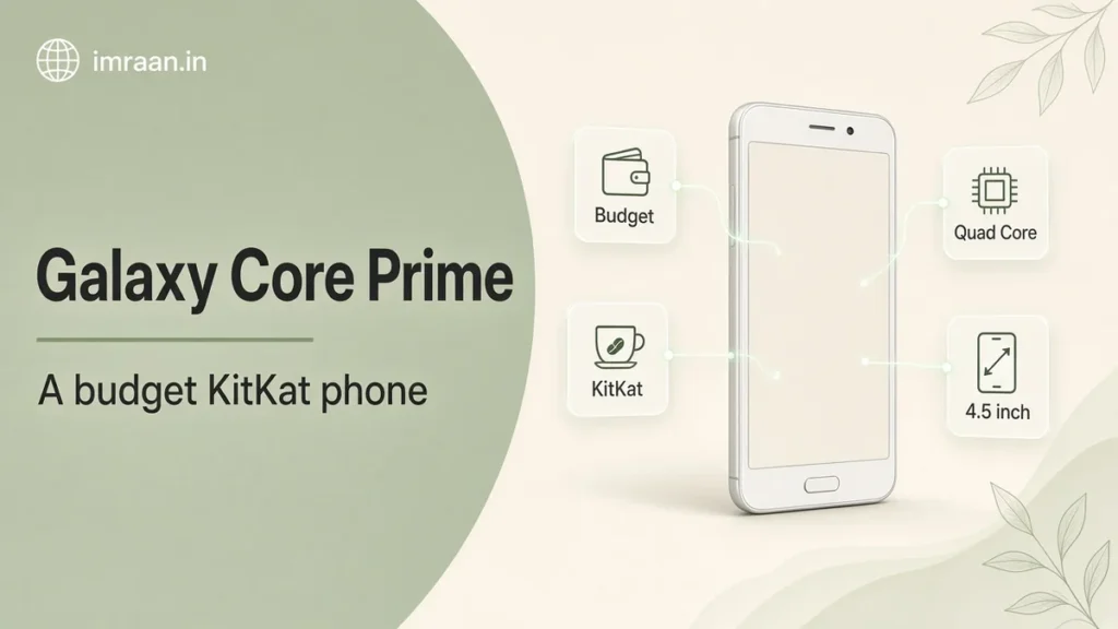 Galaxy Core Prime illustration: A budget KitKat phone
