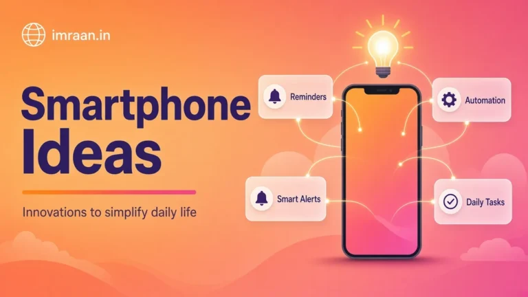 Smartphone Ideas illustration: Innovations to simplify daily life