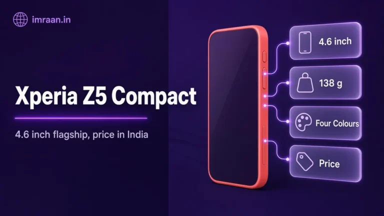 Xperia Z5 Compact illustration: 4.6 inch flagship, price in India