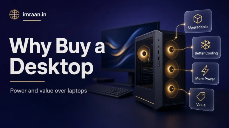 Why Buy a Desktop illustration: Power and value over laptops