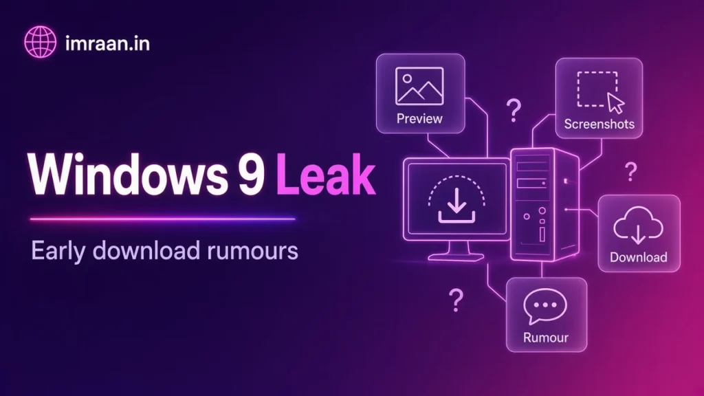 Windows 9 Leak illustration: Early download rumours