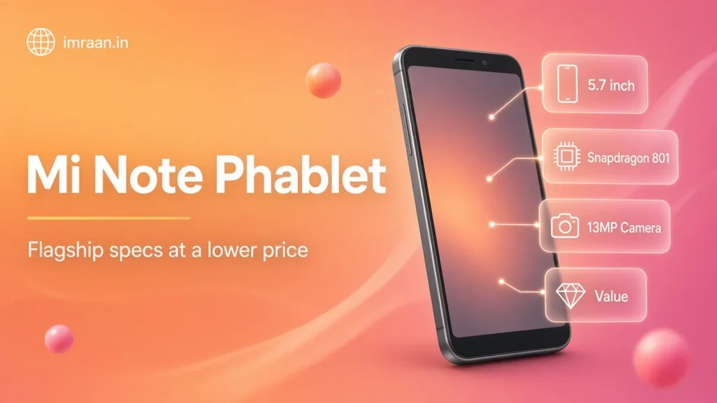 Mi Note Phablet illustration: Flagship specs at a lower price